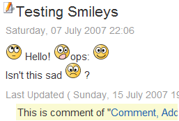 yvSmiley changed this Article just like it changed comments on the examples above