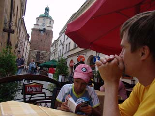 Кафе в старом городе Люблина