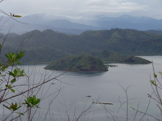Вид с вершины холма на Суматру